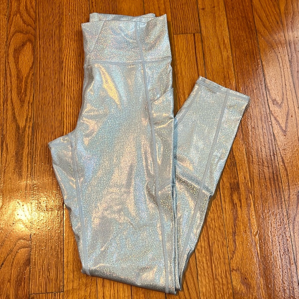 Fabletics Silver Sparkle Leggings
